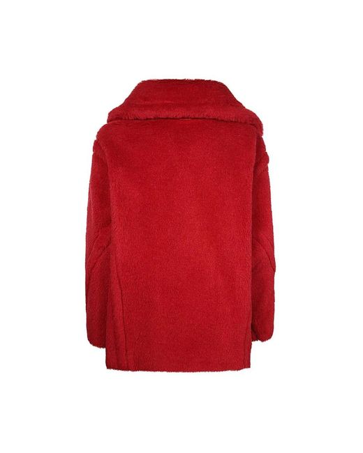 Max Mara Red Double-Breasted Coats