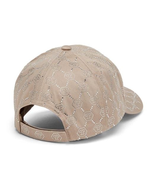Philipp Plein Natural Baseball Cap Monogram