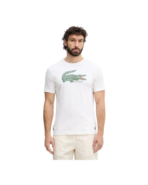 Lacoste T-Shirt in het White voor heren