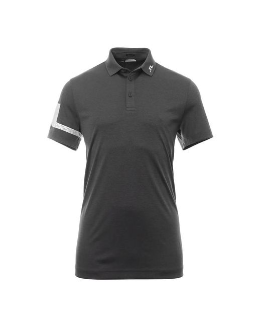 J.Lindeberg Klassisches golf polo shirt in Black für Herren