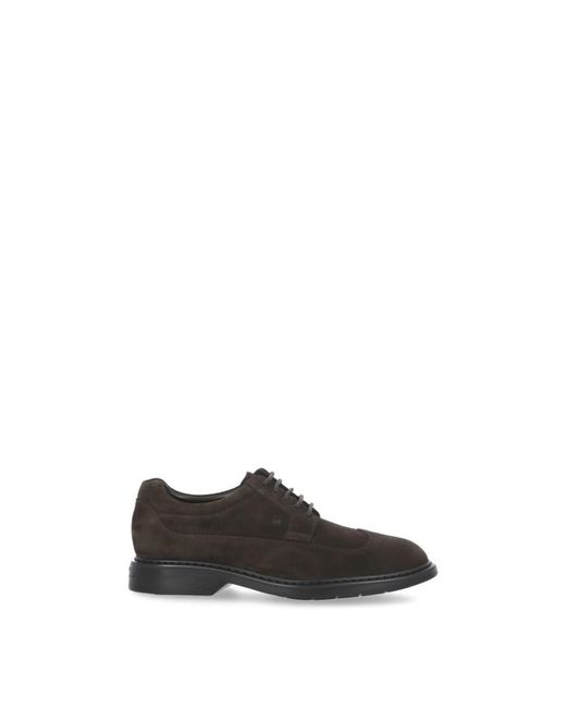 Hogan Brown Laced Shoes for men
