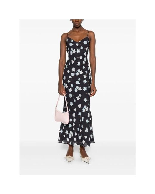 Maxi Dresses Self-Portrait de color Black