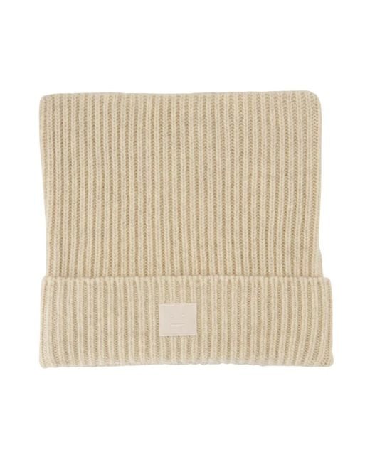 Acne Katoen Beanie Muts in het Natural