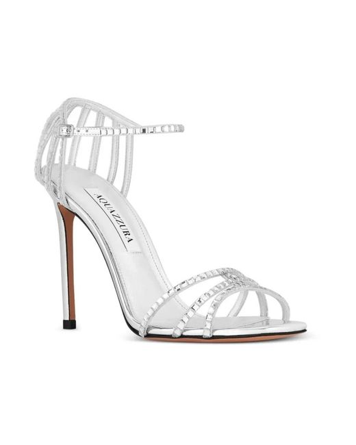Aquazzura White High Heel Sandals