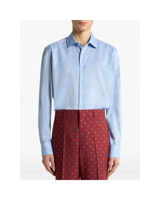 Etro Blue Casual Shirts for men