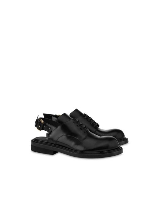 Moschino Black Flat Shoes for men