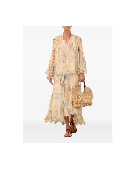 Zimmermann Maxi Skirts in het Natural