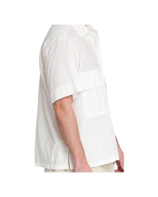 C P Company Bowlinghemd mit tasche in White für Herren