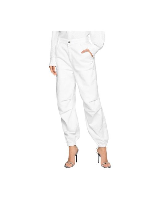 Dondup White Klassische denim-jeans für den alltag