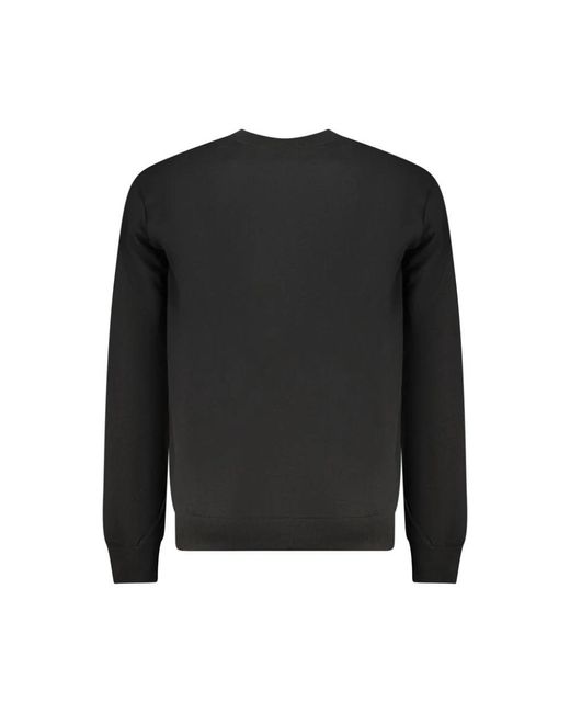Fila Black Organic Cotton Men Sweatshirt for men
