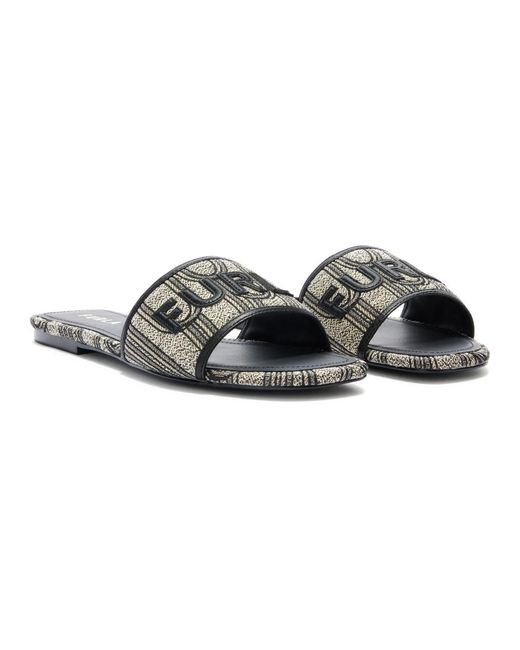 Furla Black Sliders