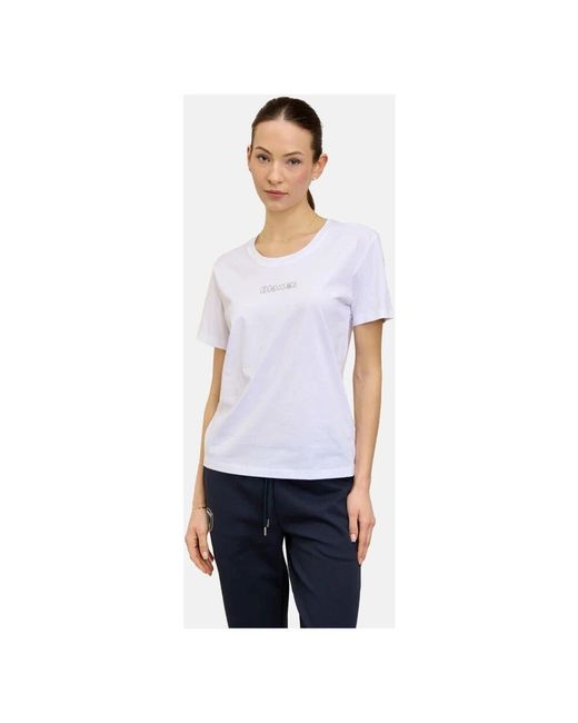 T-Shirts Blauer de color White
