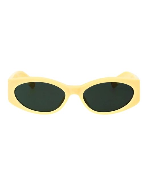 Jacquemus Yellow Ovale sonnenbrille für stilvollen sonnenschutz