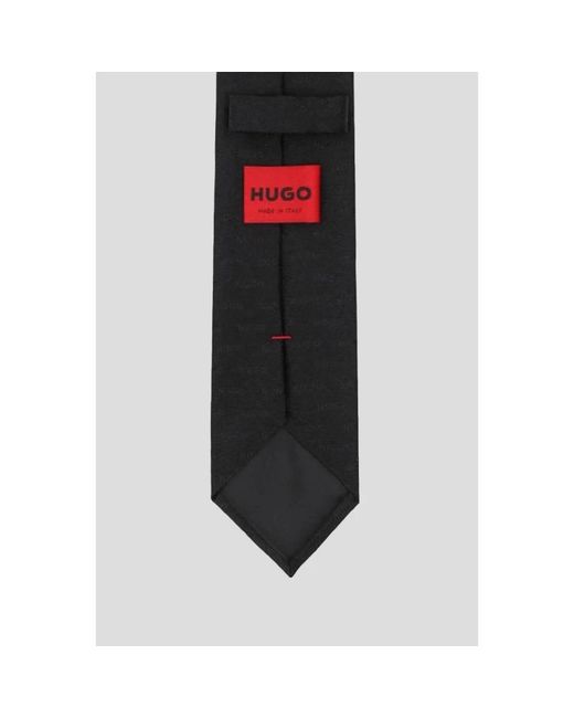 Ties HUGO pour homme en coloris Black