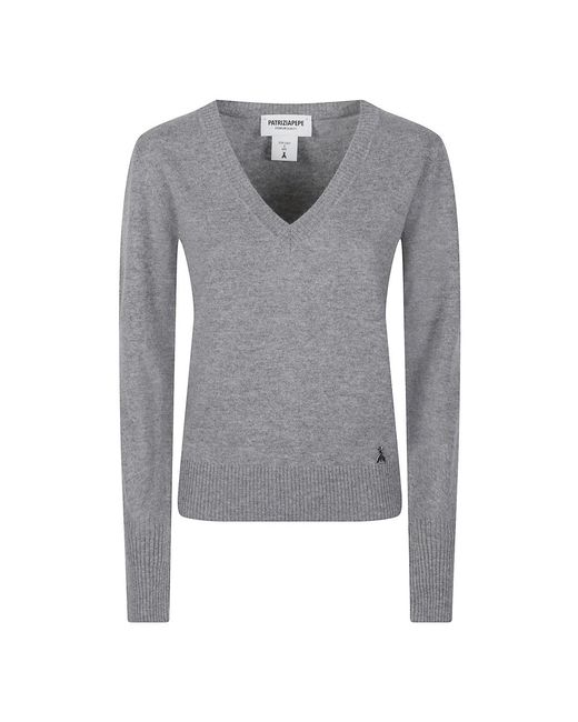 Patrizia Pepe Gray Cashmere Knitwear