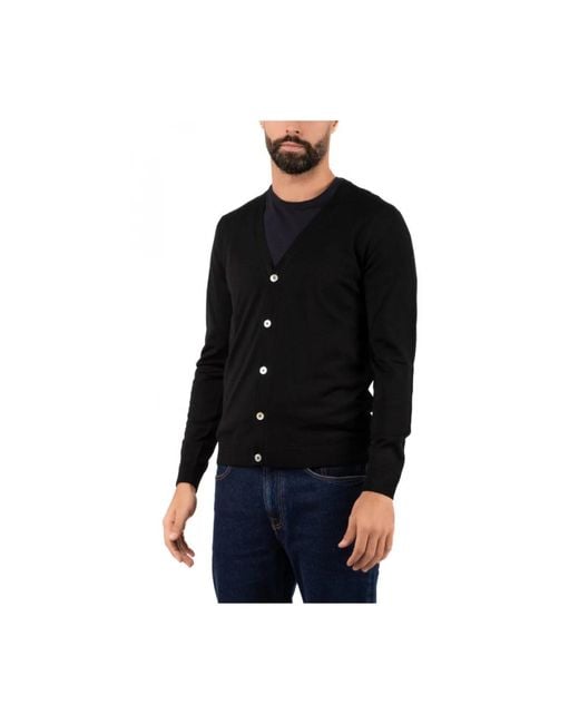 hindustrie Black Cardigans for men