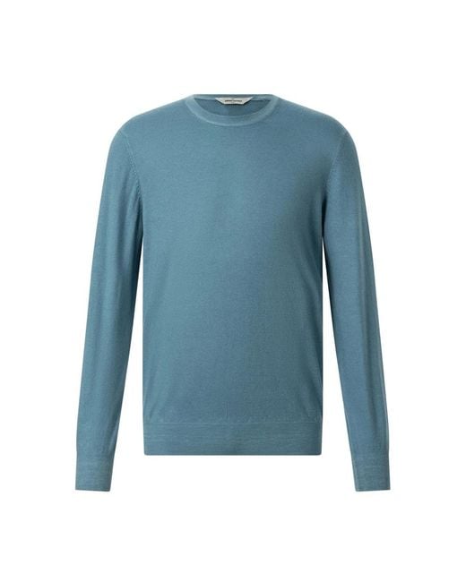 Gran Sasso Blue Cashmere Knitwear for men