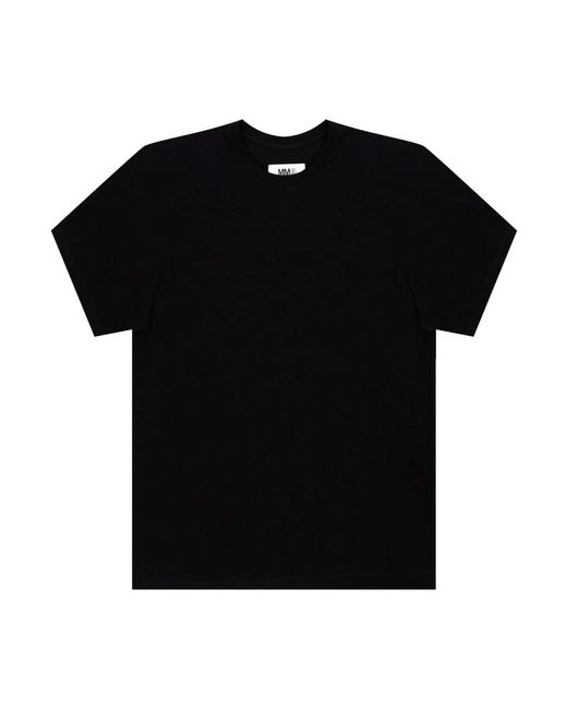 MM6 by Maison Martin Margiela Black T-Shirts