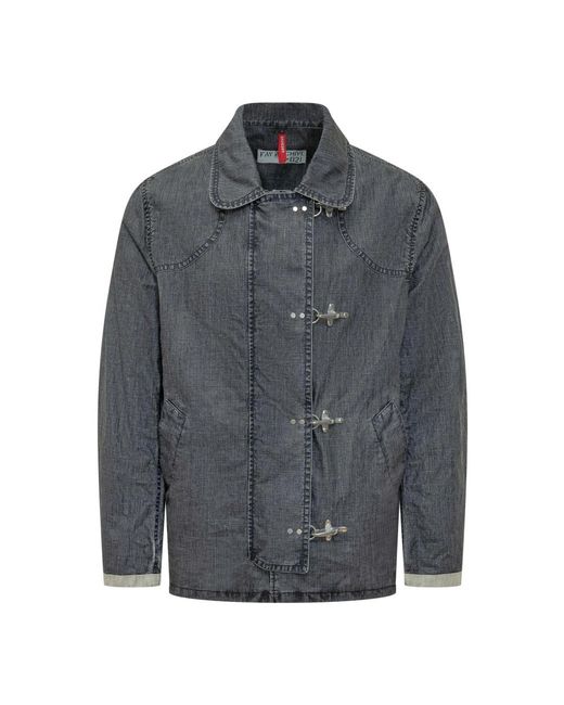 Fay Gray Denim Jackets for men