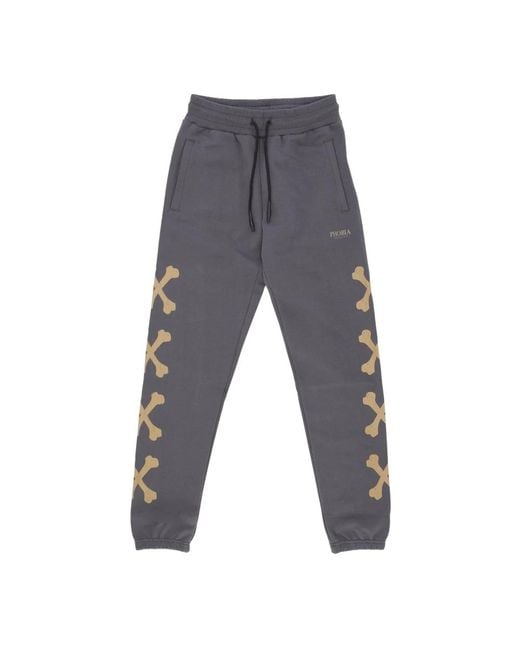 PHOBIA ARCHIVE Cross Bones Pants in het Gray voor heren