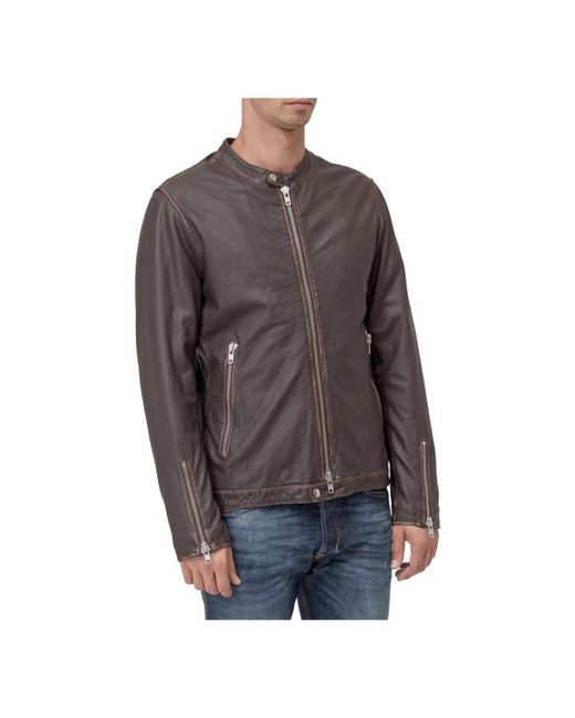 Bully Brown Leather Jackets for men