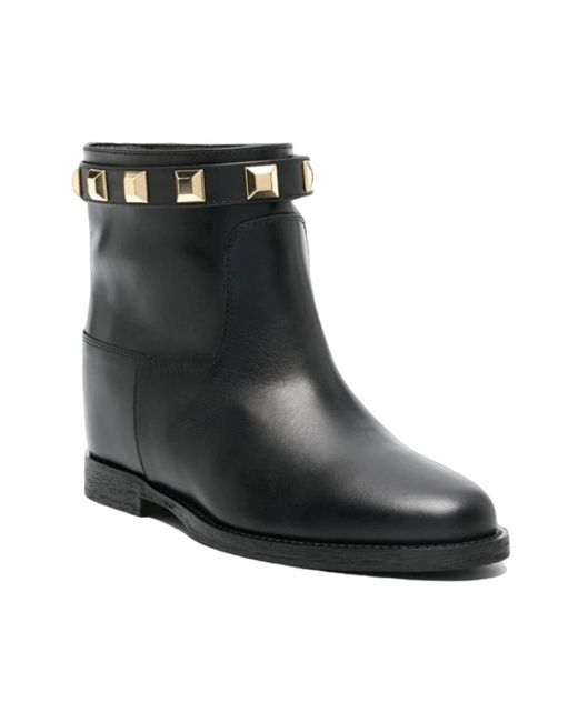 Via Roma 15 Black Ankle Boots