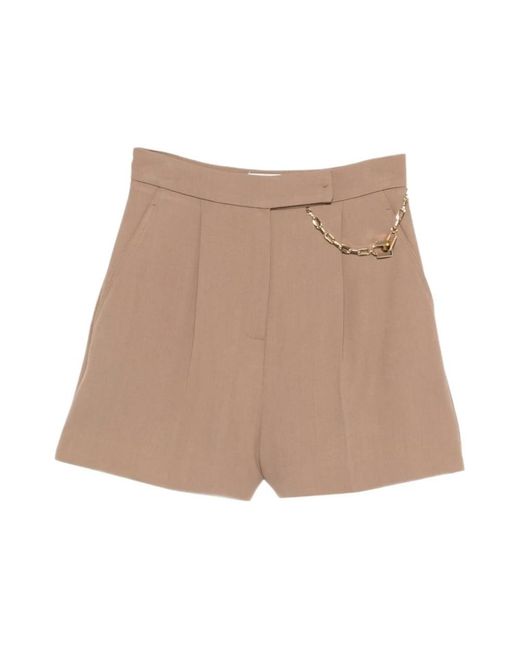 Elisabetta Franchi Brown Short Shorts
