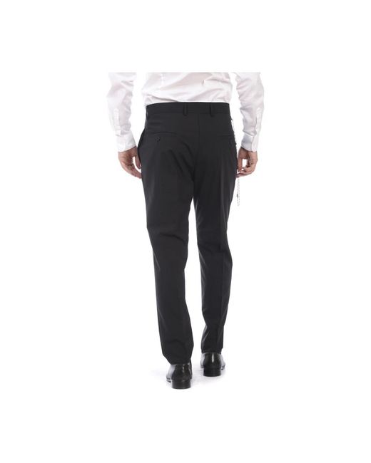 Daniele Alessandrini Black Suit Trousers for men