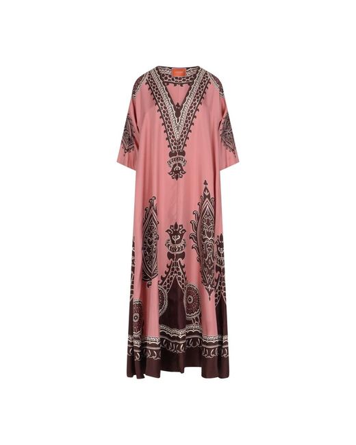 LaDoubleJ Kleedjes ,Veelkleurig ,Muumuu Jurk (Placée) in het Red