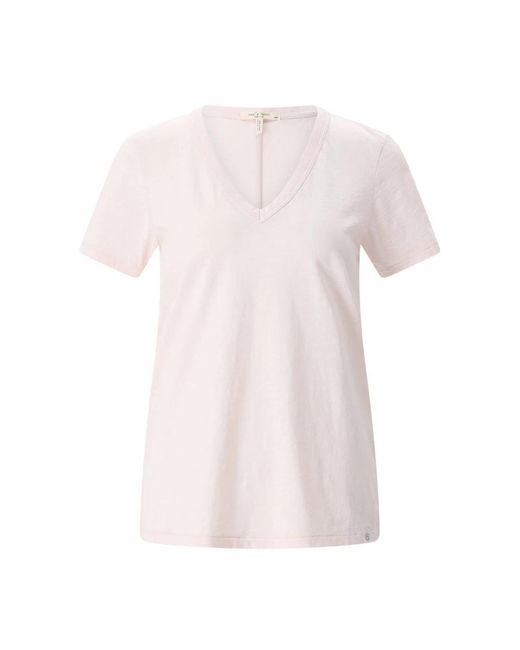 Rag & Bone The Slub Vee in het Pink