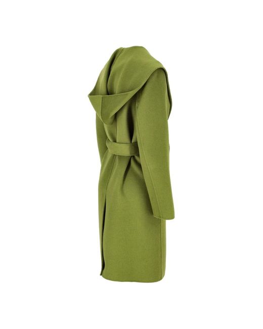 Kaos Green Belted Coats