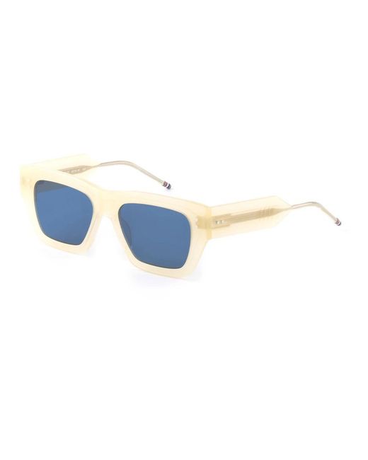 Thom Browne Blue Acetate Rectangular Sonnenbrillen