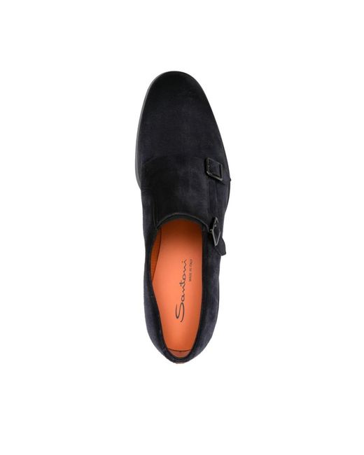 Business Shoes Santoni de hombre de color Black