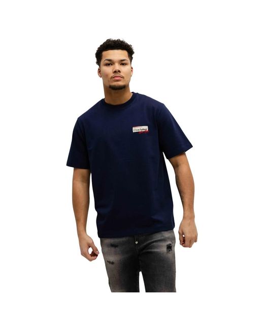 Iceberg Tops ,Blauw ,Katoen Jersey T-Shirt in het Blue voor heren