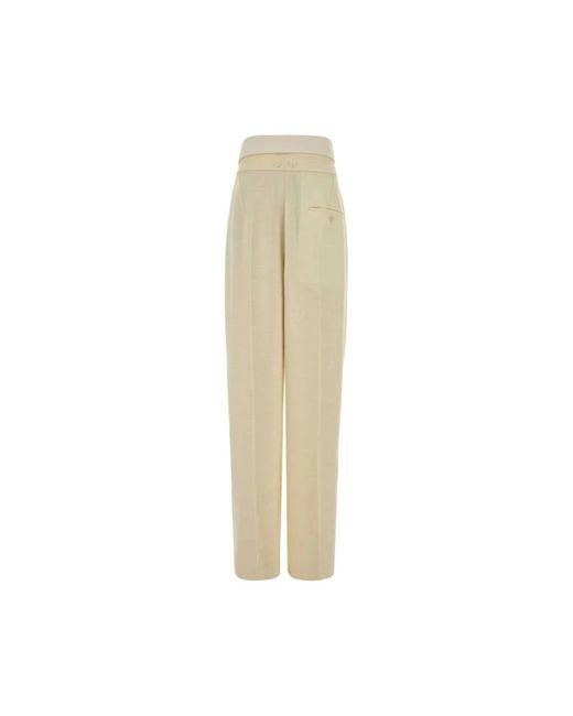 Carven Natural Wide Trousers