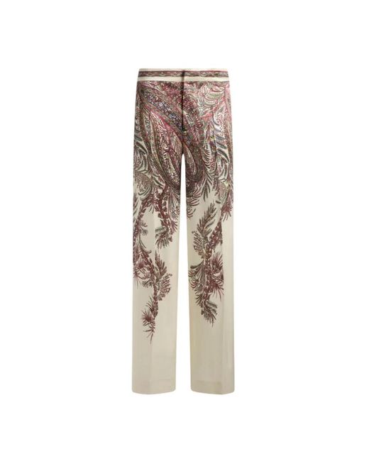 Etro Natural Straight Trousers