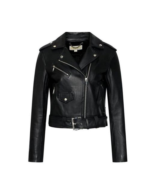 Michael Kors Black Leather Jackets