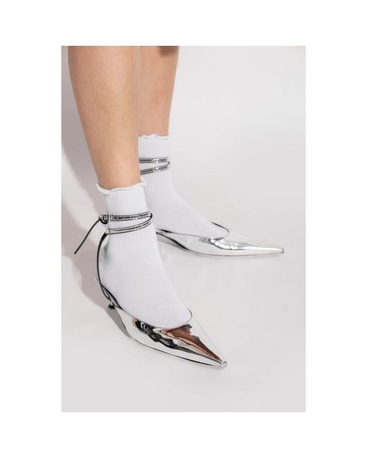 Pumps Moschino de color Metallic