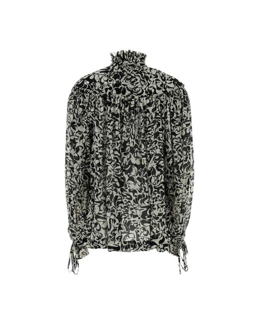 Dries Van Noten Overhemden ,Veelkleurig ,Catya Blouse in het Black