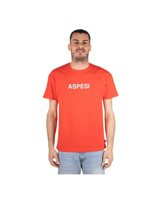 Aspesi Basic t-shirt 2 in Red für Herren