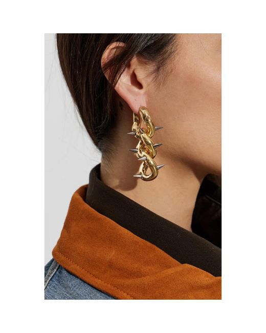 Earrings Acne de color Metallic