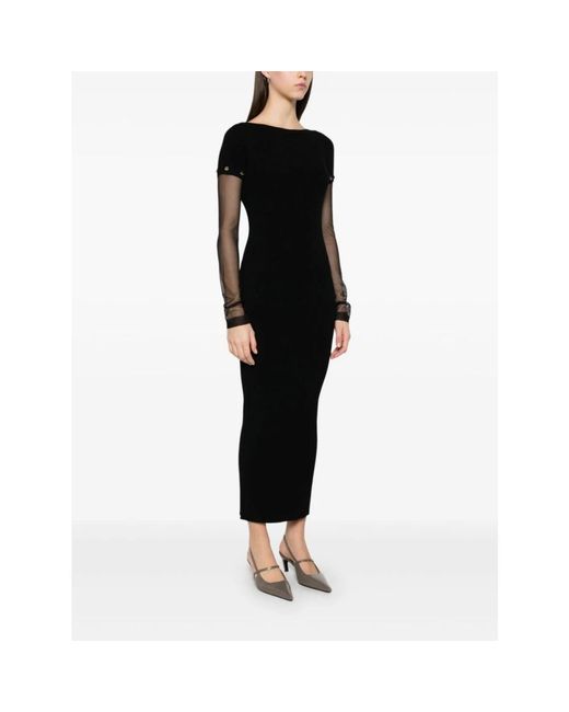 Sportmax Black Maxi Dresses