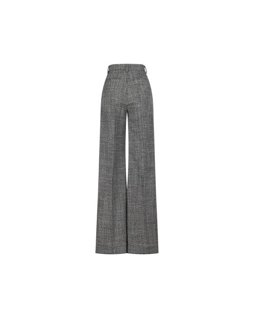 Valentino Garavani Gray Wide Trousers