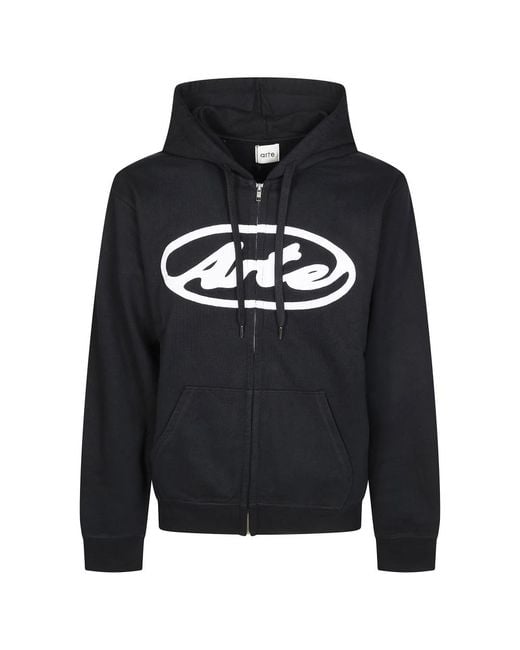 Arte' Black Zip-Throughs for men