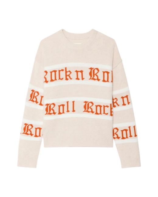Zadig & Voltaire White Round-Neck Knitwear