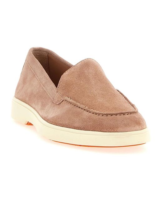 Santoni Natural Loafers