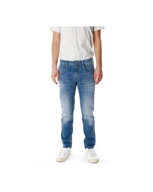 Replay Blue Slim Fit Jeans for men
