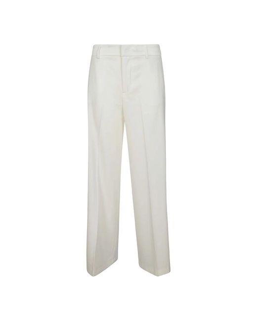 Trousers > wide trousers PT Torino en coloris White