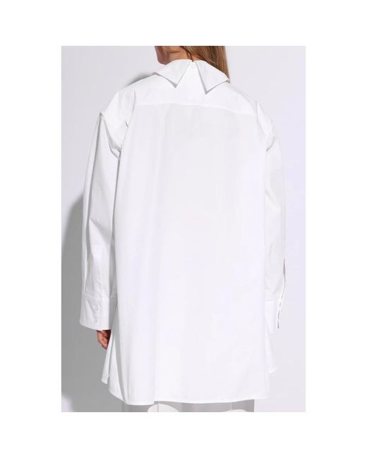 Jil Sander White Oversized hemd