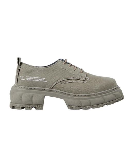 Viron Gray Laced Shoes for men
